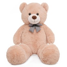 47 inch Big Giant Teddy Bear Stuffed Animals, Light Brown Soft Plush Life Siz...