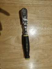 Snap-on FHX8080B 3/8 locking flex head Ratchet Hi Viz Yellow Read Description