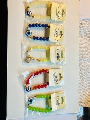 D'Bello Accessories  Bead Bracelet Set 5 Colors New in Pakage 