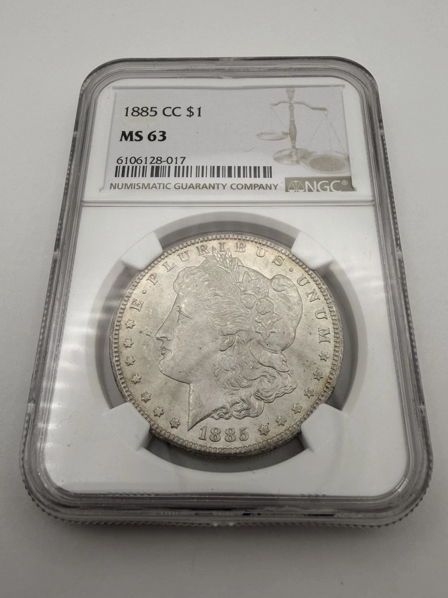 Uncirculated Silver 1885 Year Morgan US Dollars (1878-1921) for