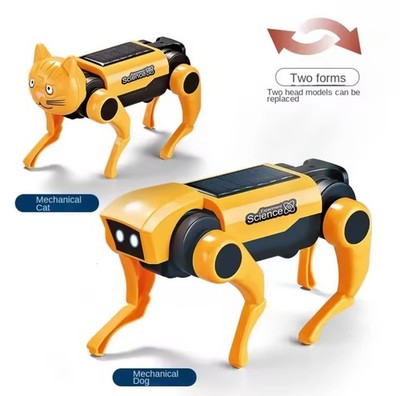 DIY Assembly Solar Energy Robot Kit Mechanical Dog/Cat Educational - USA SELLER