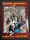 1991 Fleer Dikembe Mutombo #7 Autograph w/Stamp Pack Pulled! No PHILLIPINE Fakes