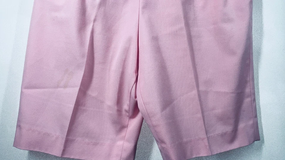 Koret of California Koratron Vintage Back Zip Shorts Womens Pink No Iron Stain - Image 3 of 4