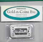 1 Troy Ounce .999 Solid Silver Bar! Silvertowne Prospector Nice New Mint Sealed!