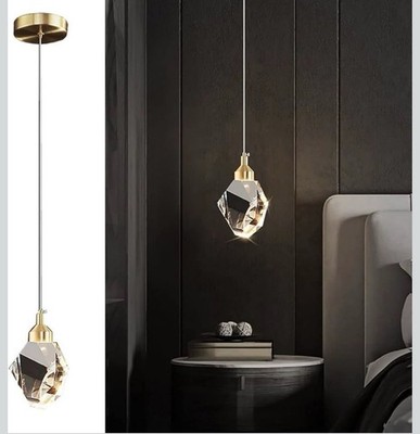 Modern Crystal Pendant Light, 3-Color LED Crystal Pendant Light,  Adjustable 