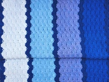 Crochet Lap Blanket, Rug or Baby Blanket Rectangle 23” x 33”