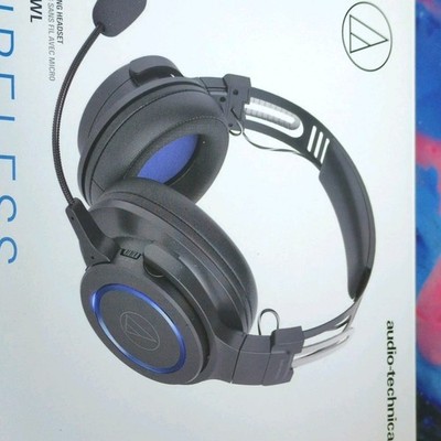 Audio-Technica ATH-G1WL Wireless Gaming Headset Black Blue USB Boom Mic