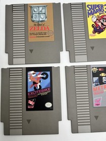 Nintendo Official NES 8 Coasters Super Mario Metroid Zelda Donkey Kong New Game