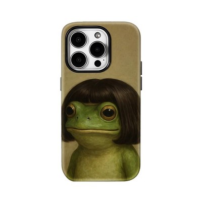 Wigged Funny Frog Case for Apple iPhone 17 16 15 14 13 12 11 Pro Max Plus Air