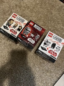 LEGO Lot Of BRICKHEADZ: Captain Phasma (41486) Stormtrooper (41629) Rey (41602)