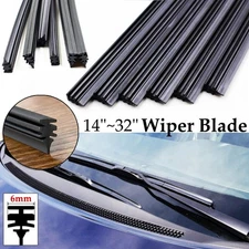 Car Silicone Windshield Frameless Wiper Blade Refill Auto Accessories 14"~32"