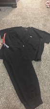 Black Large Petite Jogger Limited Edition Scrub Set Women s