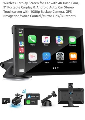 WOXGVO 4K CarPlay SmartScreen 10.26in Touchscreen GPS 2 DIN In-Dash