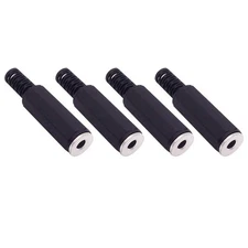 Fancasee 4-Pack 3.5mm 1/8" Replacement Repair Jack TS Mono Female Plug... 