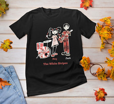 T-shirt The White Stripes Band nera manica corta dalla S alla 5Xl XX240