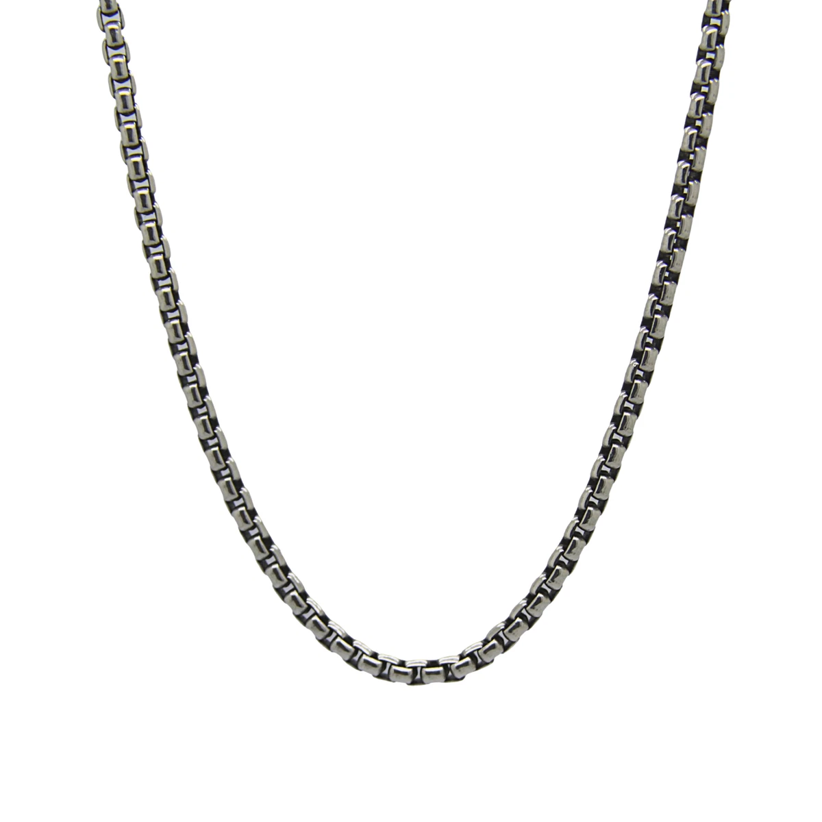 DAVID YURMAN Sterling Silver 2.7mm Box Chain Necklace 26 with