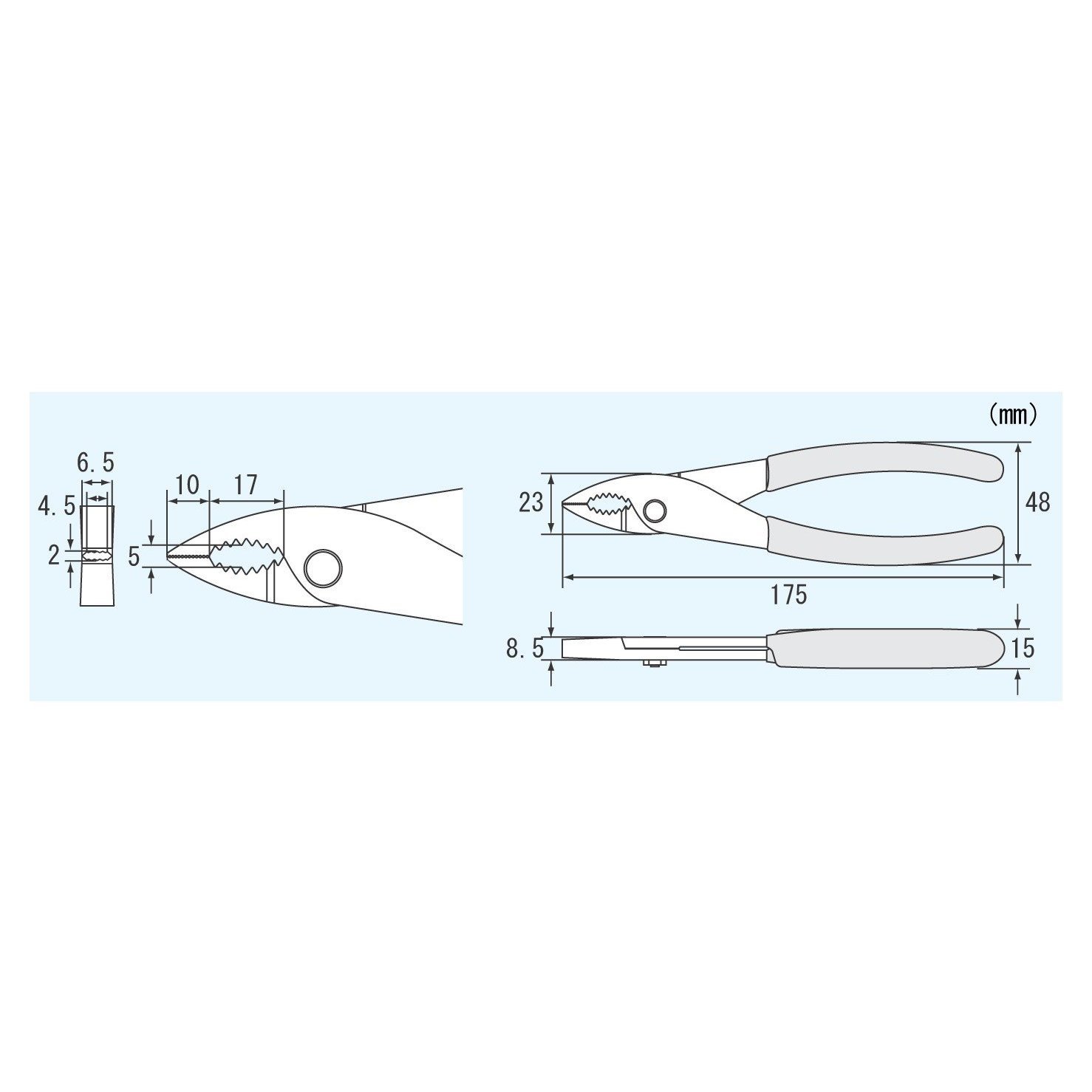 SCREW REMOVAL PLIERS slip joint extractor gripping ENGINEER PZ56 neji