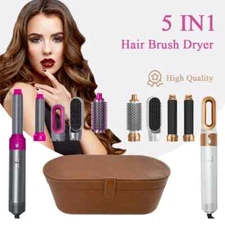 5 in 1 Hair Dryer Hot Comb Set Professional Curling Iron Hair Straightener Styli