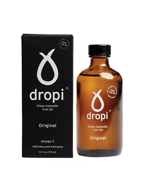 Dropi Pure Icelandic Cod Liver Oil (170ml) Ginger Fennel Spearmint Mandarin