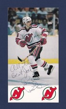Rich Preston signed New Jersey Devils team issued hockey postcard