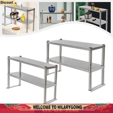 Stainless Steel Work Table Food Prep Shelf Station Commercial Kitchen Restaurant