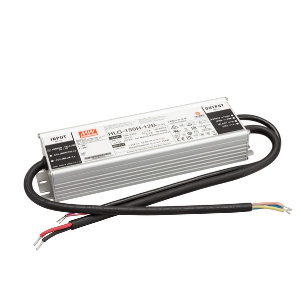 Mean Well HLG-150H Alu-Snt Snt IP67 150W 12V/12,5A Cv+Cc Dimmbar-image