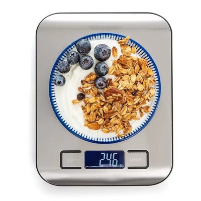 Digital Kitchen Scale 5kg/10kg   Precise Food Weighing Scale   Stainless Steel