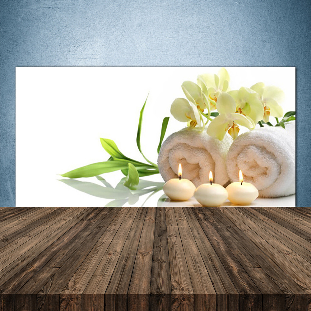 Crédence de cuisine en verre panneau de protection mural 140x70 cm
