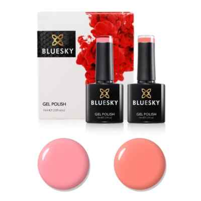 Bluesky Gel Nagellack Anniversary Set 11 Soak Off UV LED Orange Pink 2 x 10 ml