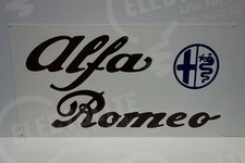 Alfa Romeo  DEALER SIGN. 16 BY 30. ENAMEL COAT STEEL. PRISTINE! 