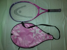 Head Junior Series BARBIE Tennis Racket 25 Pink with cover 3 7/8