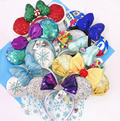 200Styles Disney- Parks Loungefly Bow Minnie Mouse Ears Collection Headband
