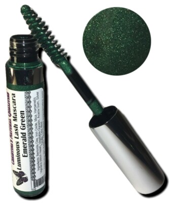 All Natural Luminous Lash Green Mascara - Emerald Green - Great for Christmas!