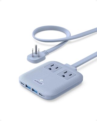 Anker 6-in-1 USB C Slim Power Strip Nano Charging Station 67W for iPhone/MacBook
