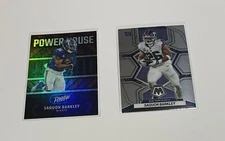 Saquon Barkley 2023 Prestige Power House #PH-8 & 2022 Mosaic #146 Giants