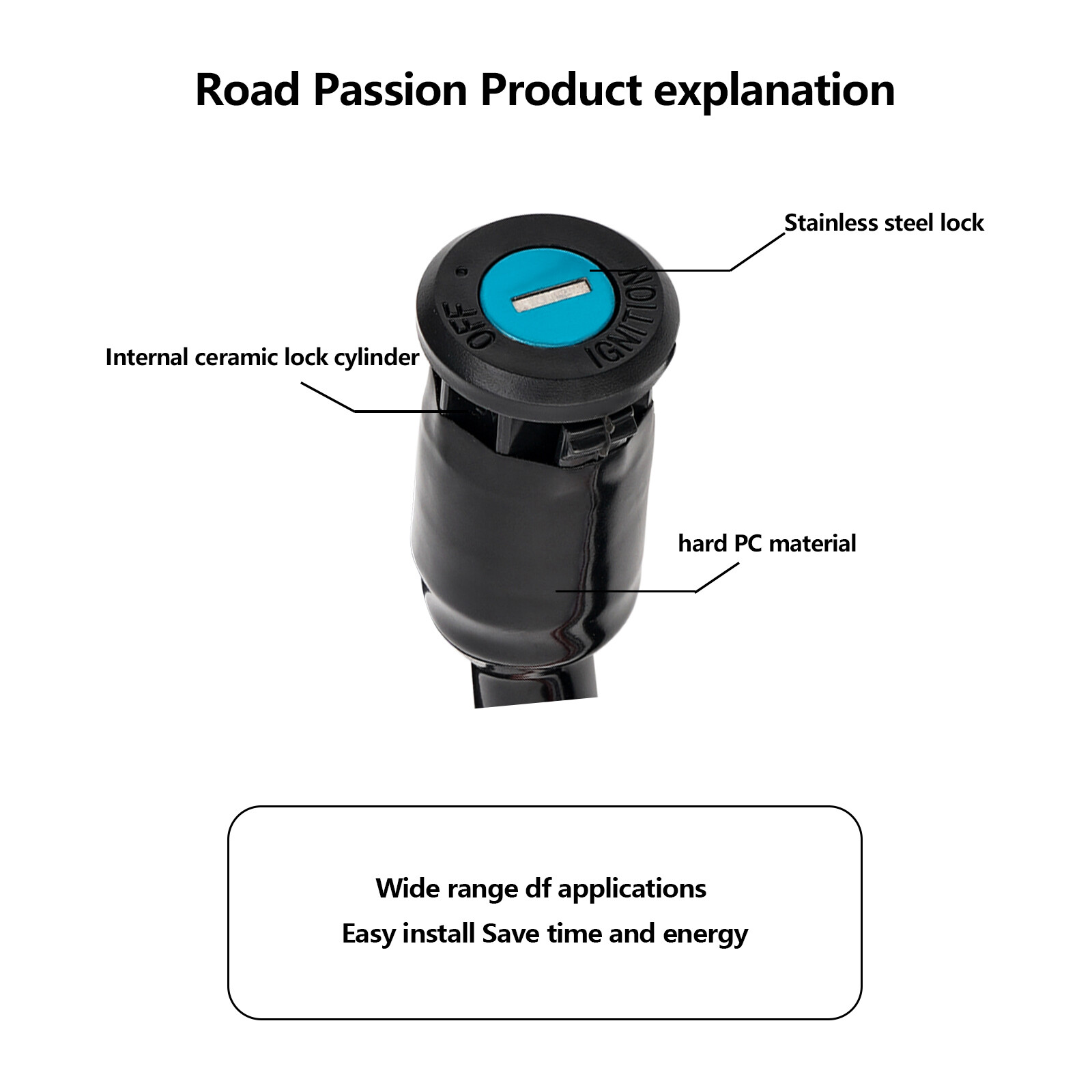 Ignition Key Switch For Honda FourTrax 300 TRX300FW 4x4 TRX300