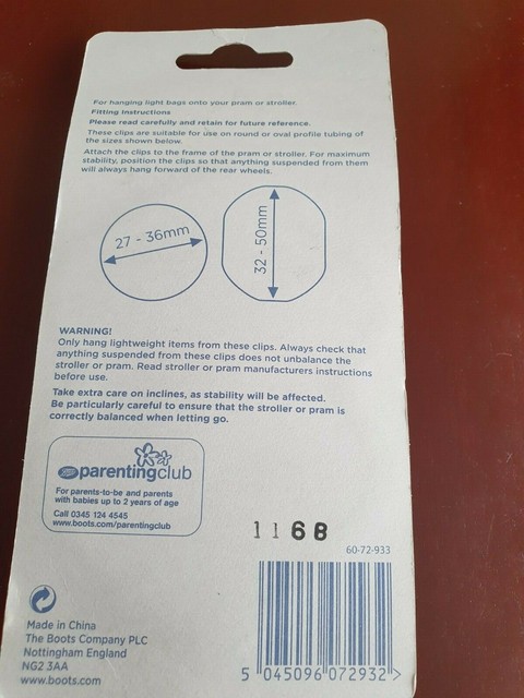 pram hooks boots
