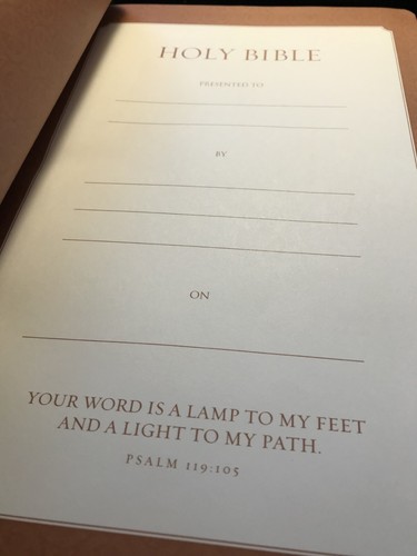 Super Giant Print Bible NKJV Imitation Leather Largest Print - BROWN L@@K WOW - Picture 4 of 5