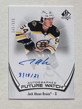 2021-22 SP Authentic FW Inscriptions Auto #107 Jack Ahcan /50* /999 RC #X6178