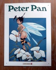 LOISEL / PETER PAN - FEE CLOCHETTE plaque métal 1998