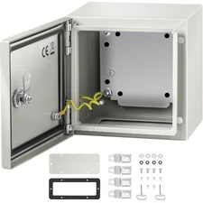 NEMA Steel Enclosure, 8 x8 x 6'' 4X Electrical Box, IP66 Electrical Junction Box