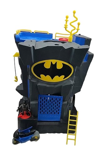 Imaginext 2007 Batman Batcave Tower Playset ++ FIGURES & BATCYCLE Fisher-Price