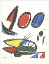 Joan Miro "Number 100" printed in 1980