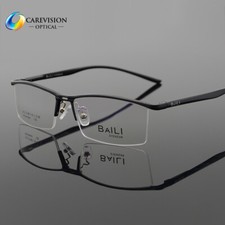 New Designer Half Rimless Metal Eyeglasses Frames Men's Glasses Eyewear RX Able