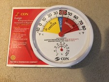 Freezer Refrigerator Thermometer Large Analogue