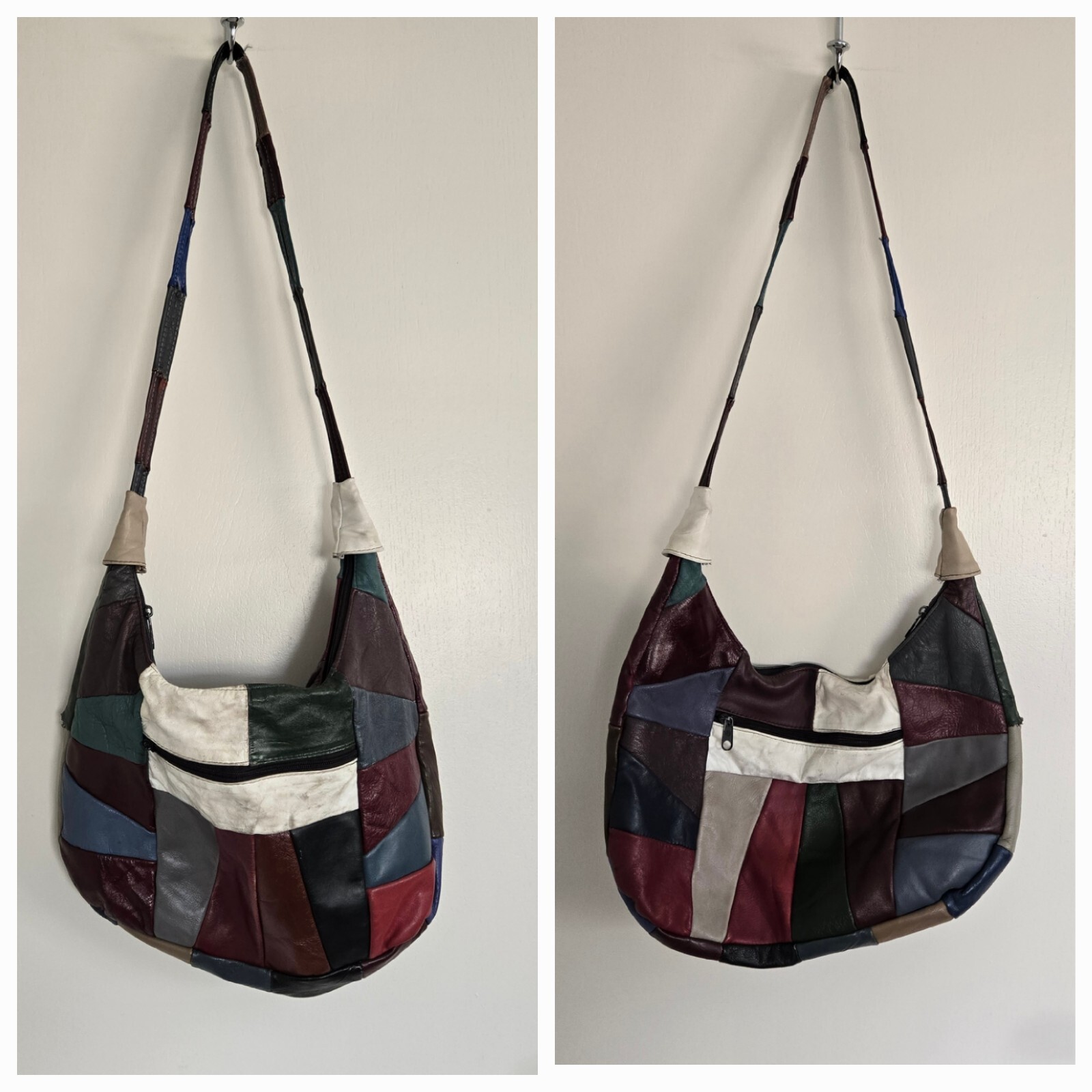 Unbranded Shoulder Bag Multicolor Patchwork Leath… - image 1