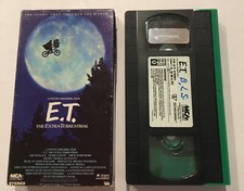 E.T. ET The Extra Terrestrial VHS 1988 Green Black Tape Steven Spielberg '82
