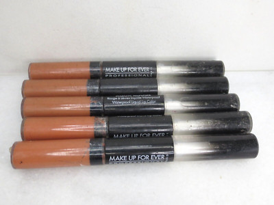 MAKE UP FOR EVER AQUA ROUGE WATERPROOF LIQUID COLOR 4 0.08 OZ 5PCS *DETAILS*