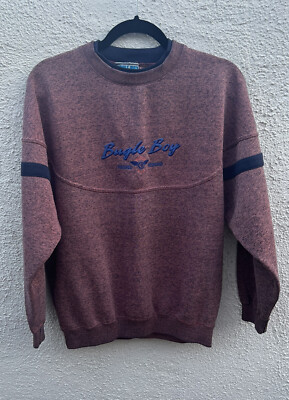 Vintage Bugle Boy Future Visions Mens Crewneck Sweatshirt Large Small