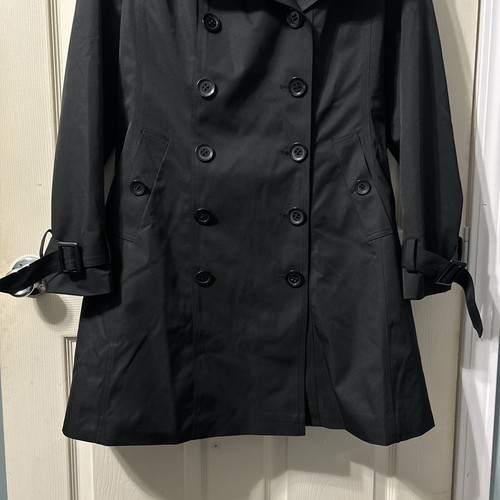 NWT Kimi+Kai Women’s Waterproof Double Breasted TrenchCoat (MISSING BELT) | Sz L - Picture 5 of 15